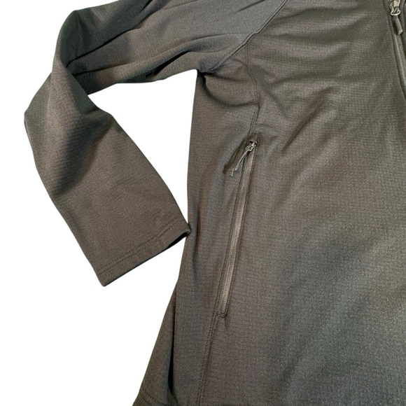 The North Face Men’s XL Jacket Full Zip Black Fleece Lined Logo Arm TransUnion - Picture 4 of 12